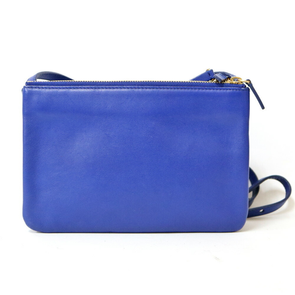 Celine Celine Shoulder Bag Trio Blue Ladies Gem